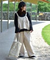 tumugu｜コットンリネンポリストレートパンツ [[TB26244]][C]