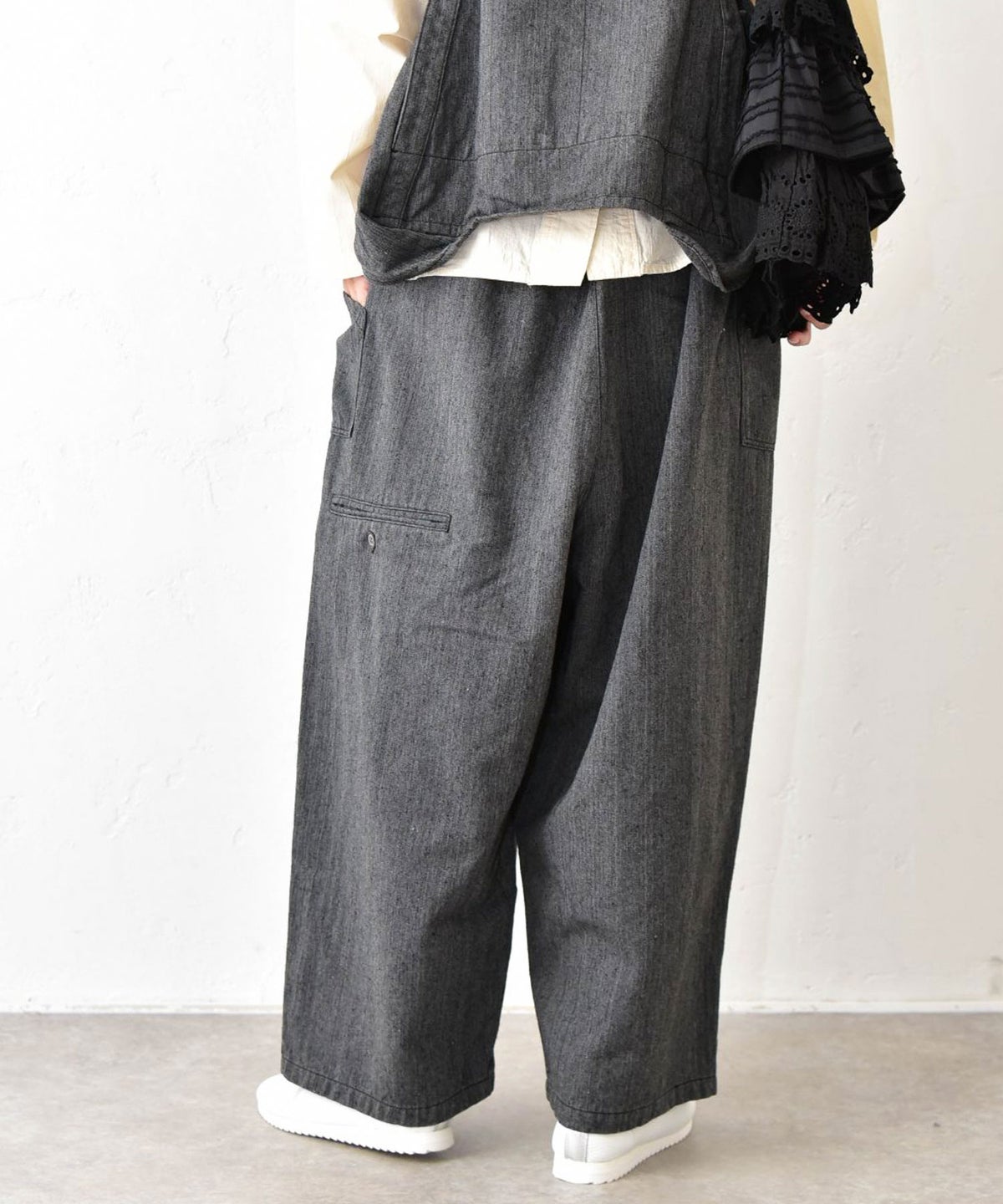 tumugu｜コットンリネンポリストレートパンツ [[TB26244]][C]