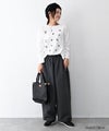 tumugu｜コットンリネンポリストレートパンツ [[TB26244]][C]