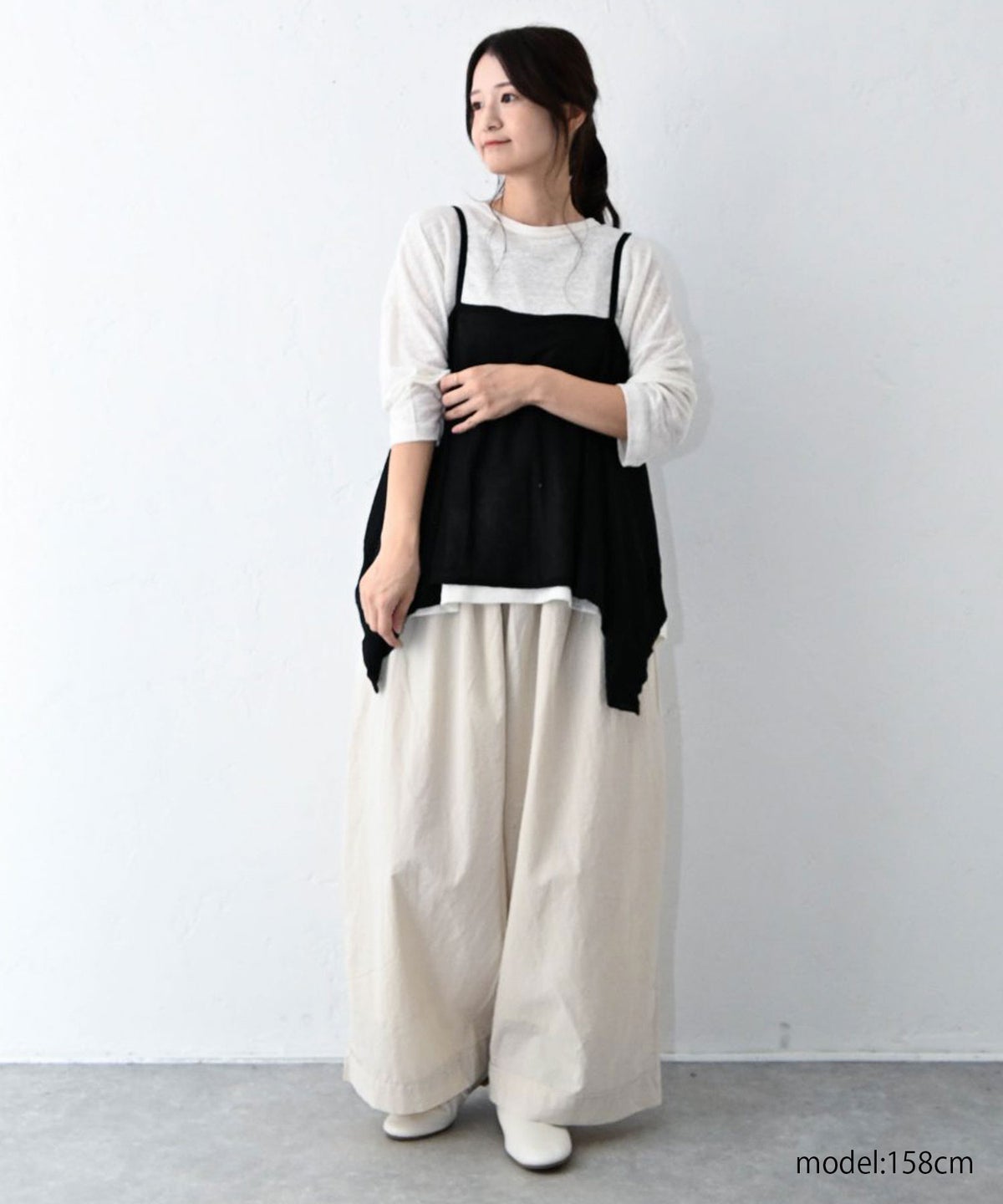08Mab｜リネンカットソーワイドTEE [[CF-526HF1470]][C]