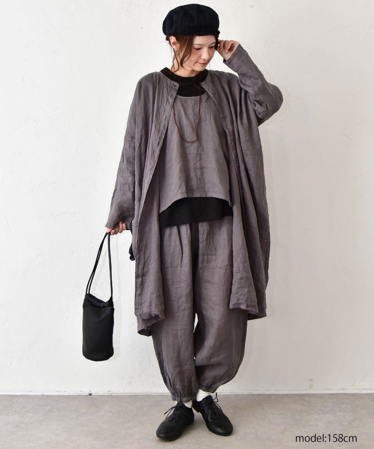 08Mab｜リネンカットソーワイドTEE [[CF-526HF1470]][C]