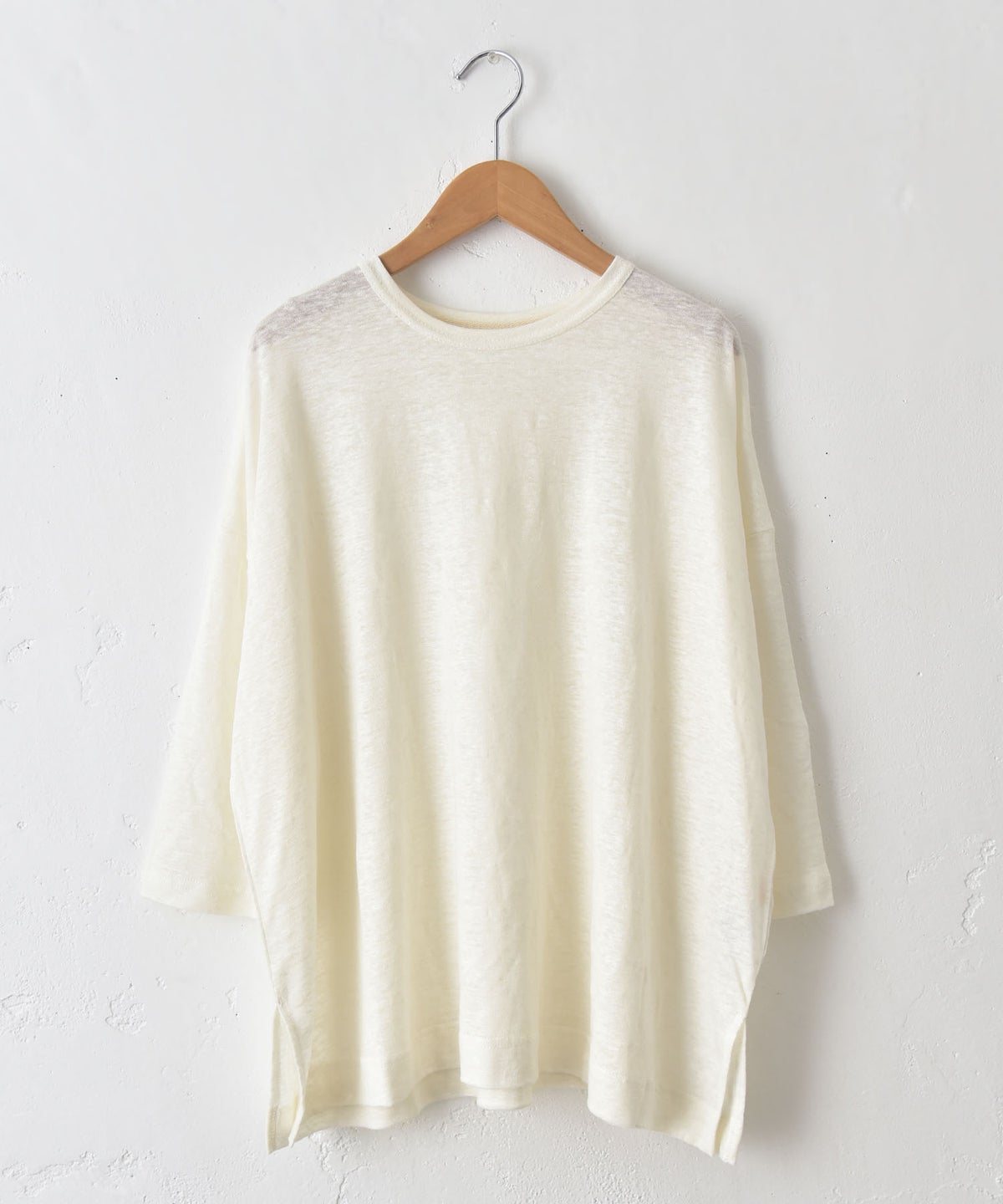 08Mab｜リネンカットソーワイドTEE [[CF-526HF1470]][C]
