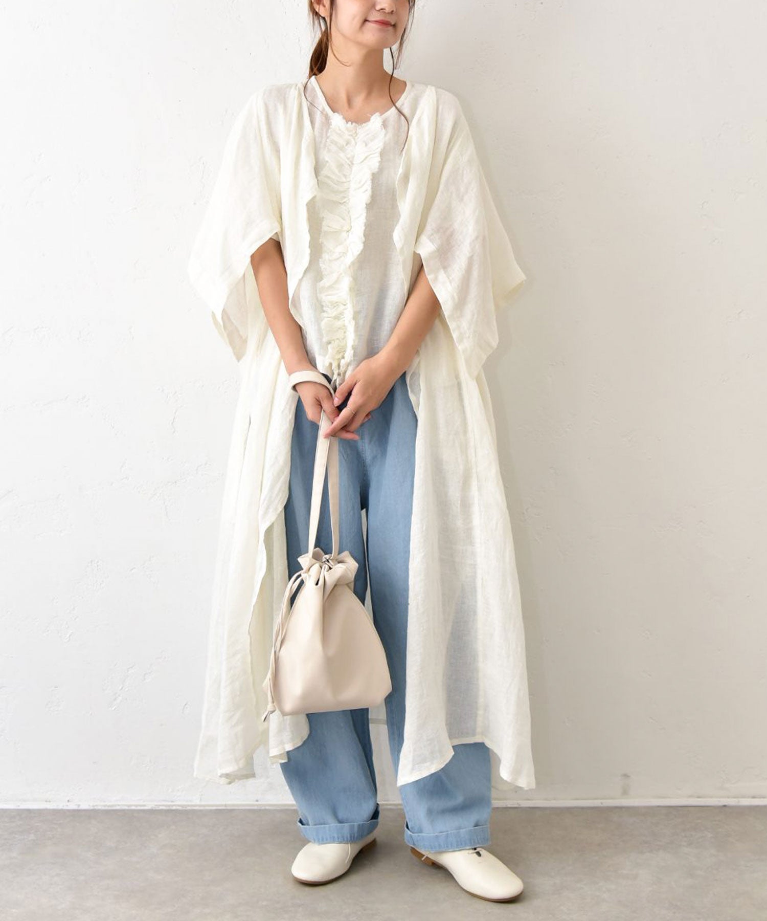 a+koloni｜リネンボイルベスト [[2605003]][C] | ma28 ONLINE STORE