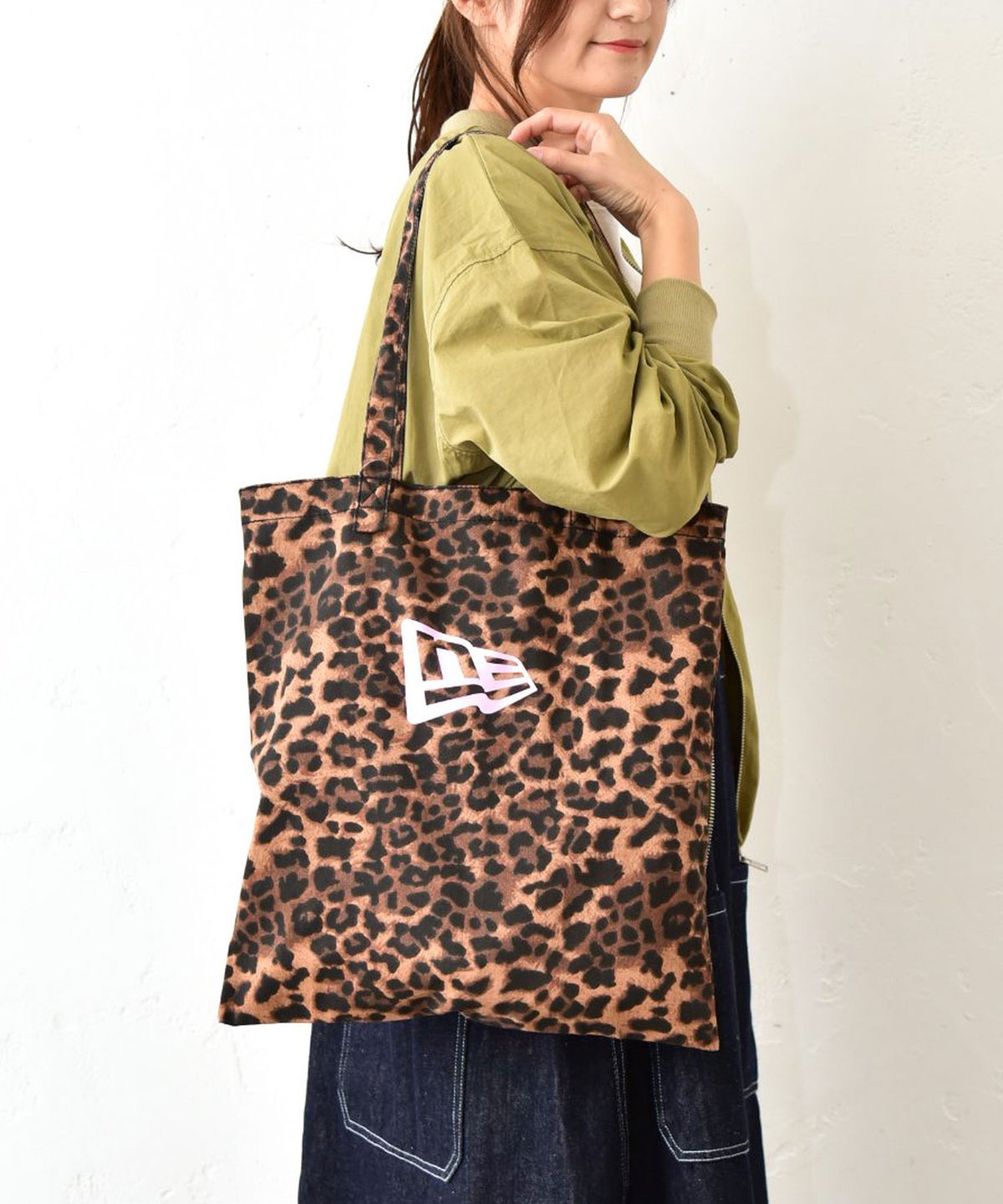 NEW ERA｜TWILL TOTE LEOPARD(レオパード柄トートバッグ) [[15135171]][C]