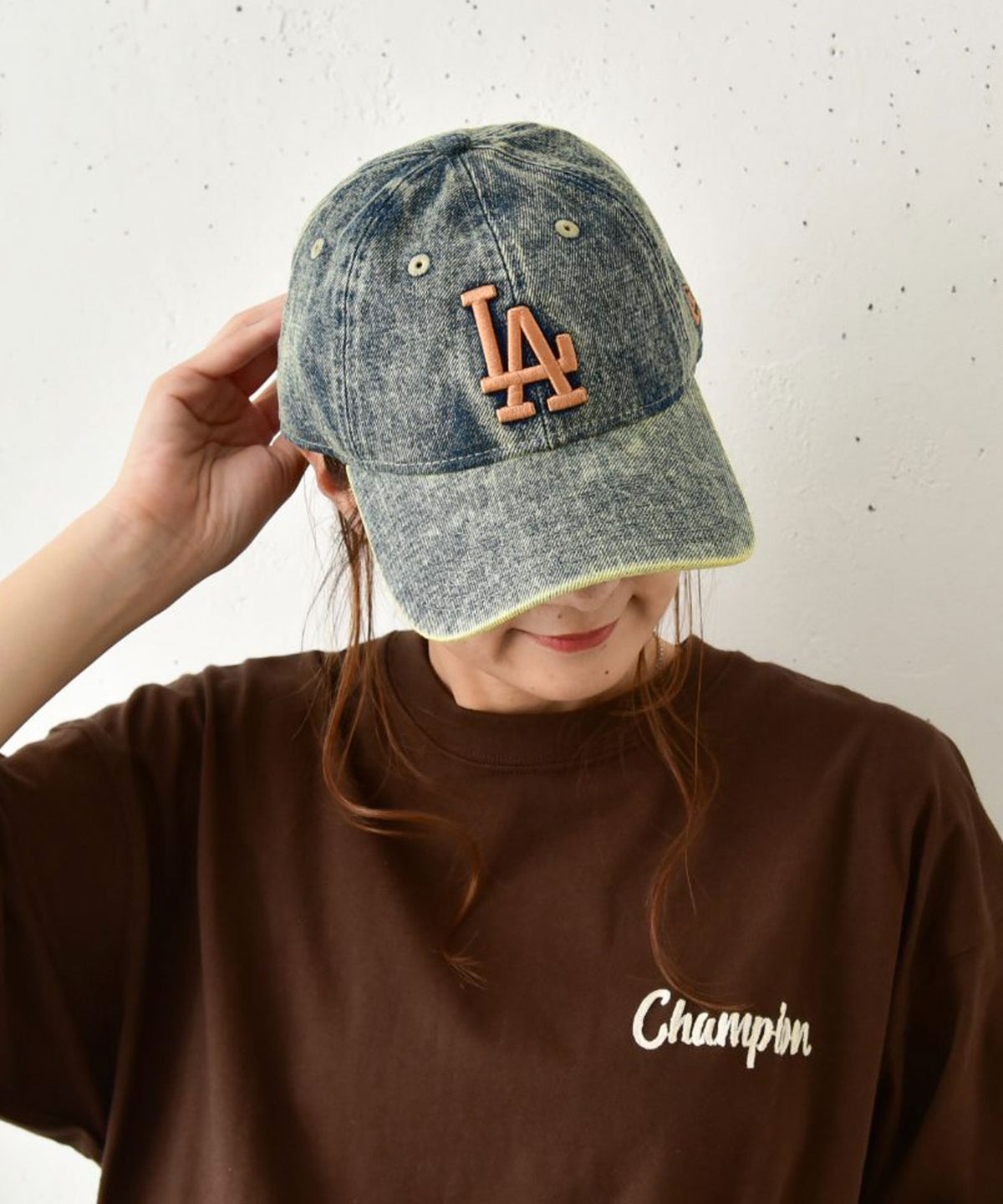 NEW ERA｜920 SADPAD OVER DYE DENIM NVY　(ロゴキャップ) [[15137272]][C]