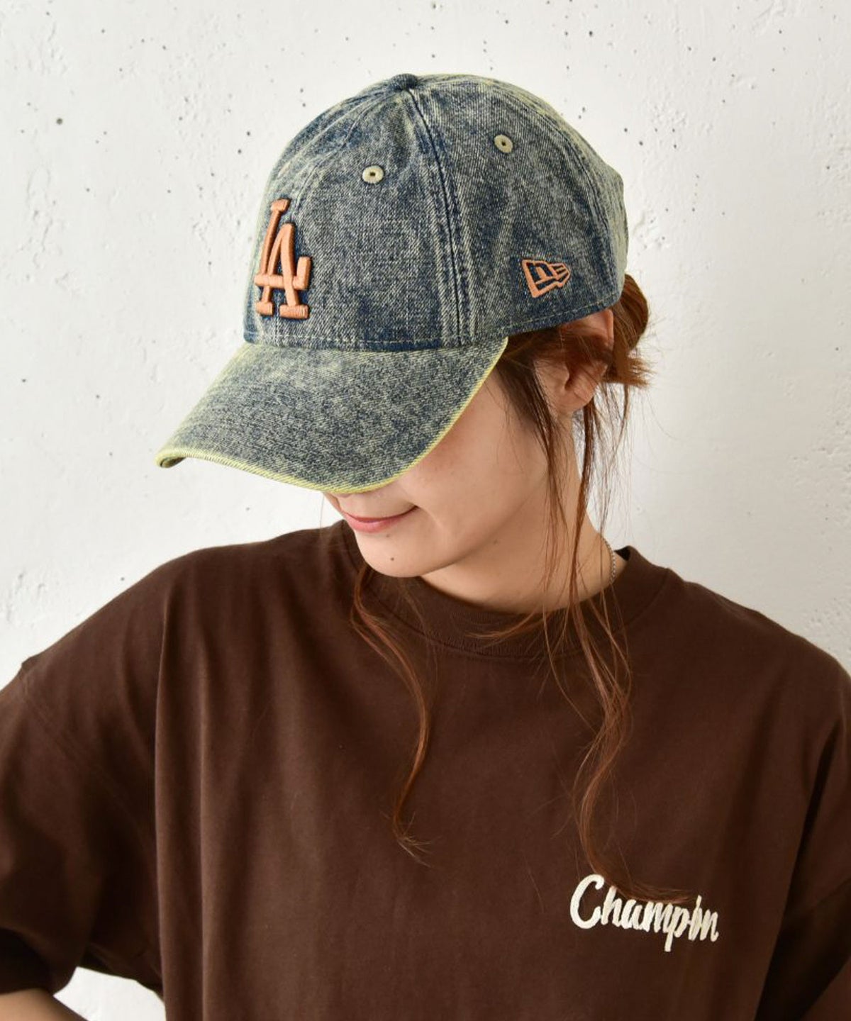 NEW ERA｜920 SADPAD OVER DYE DENIM NVY　(ロゴキャップ) [[15137272]][C]