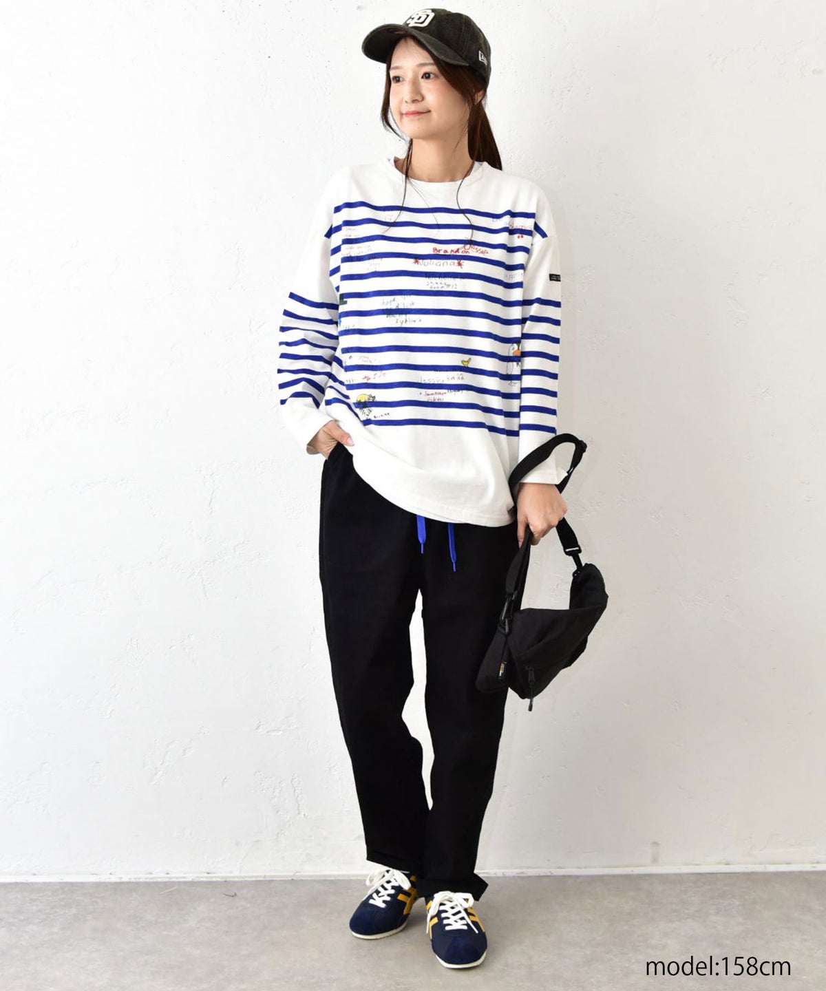 DENIM&DUNGAREE｜テンジクボーダーPTラクガキL/S TEE [[22680418]][C]