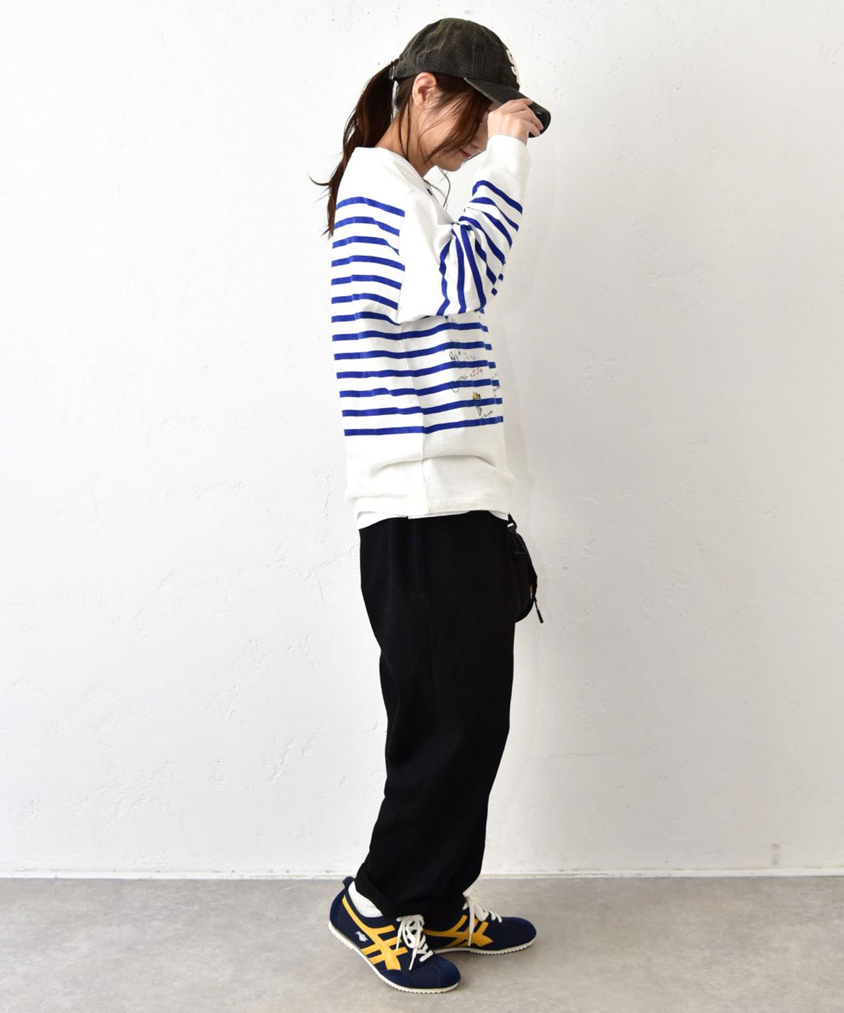 DENIM&DUNGAREE｜テンジクボーダーPTラクガキL/S TEE [[22680418]][C]