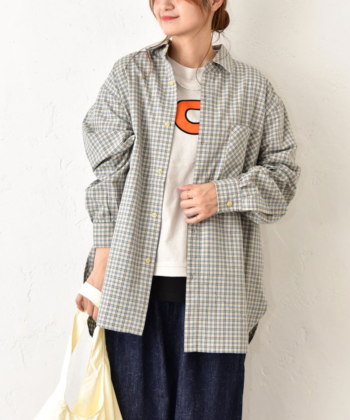 Gives a sense of fullment｜Plaid shirt [[662325]][C]