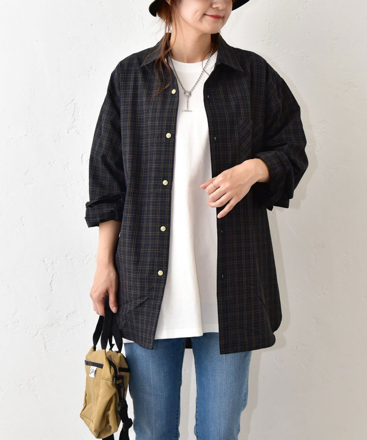 Gives a sense of fullment｜Plaid shirt [[662325]][C]