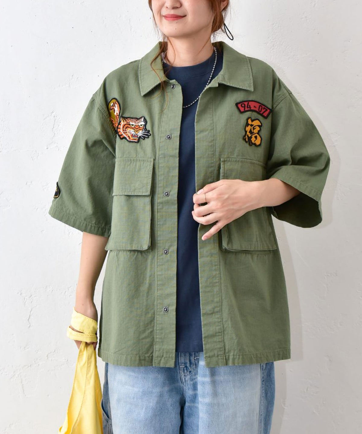 Gives a sense of fullment｜Souvenir fatig shirt [[662023]][C]