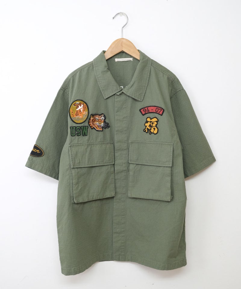 Gives a sense of fullment｜Souvenir fatig shirt [[662023]][C]