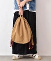 EARTH MADE｜撥水NYLON*PARACORD KNAPSACK(撥水ナイロンナップサック) [[48-1581]][C]