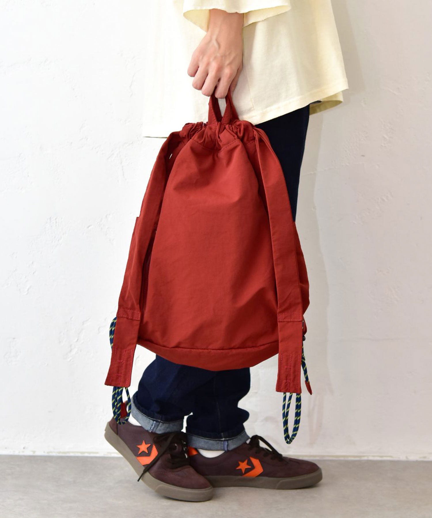 バウンティ　ナップサック EARTH MADE｜撥水NYLON*PARACORD KNAPSACK(撥水ナイロンナップサック