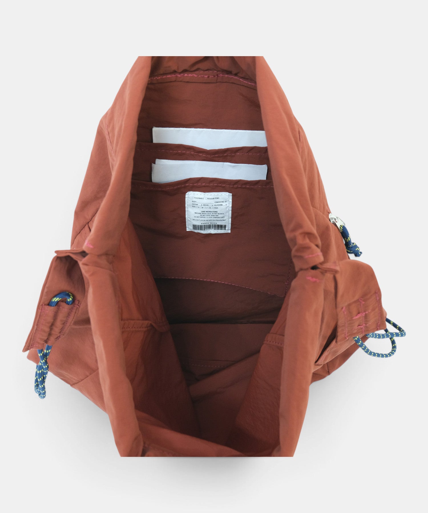 EARTH MADE｜撥水NYLON*PARACORD KNAPSACK(撥水ナイロンナップサック