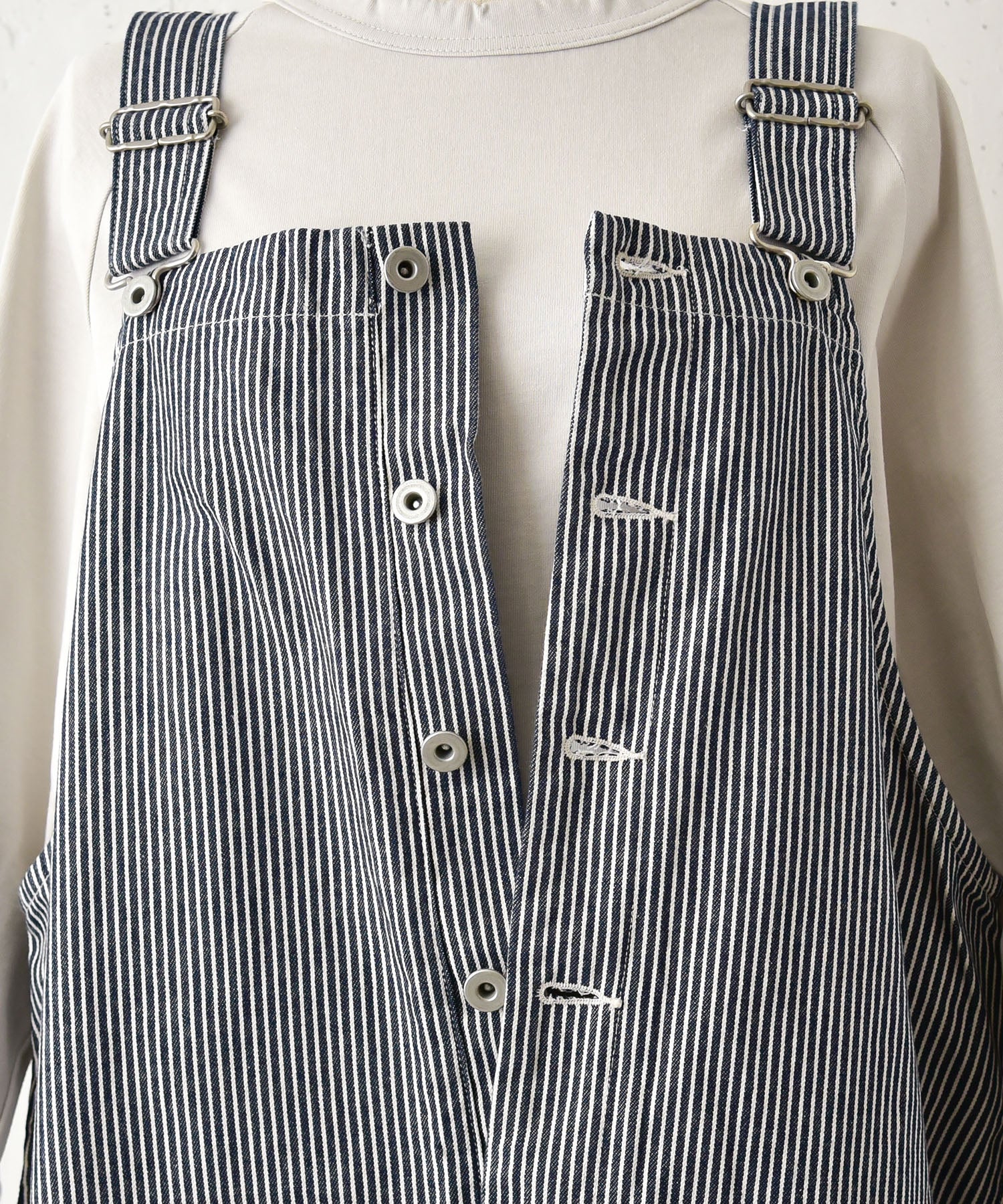 NATURAL LAUNDRY｜10ozデニムタックオーバーオール [[7264P007]][C