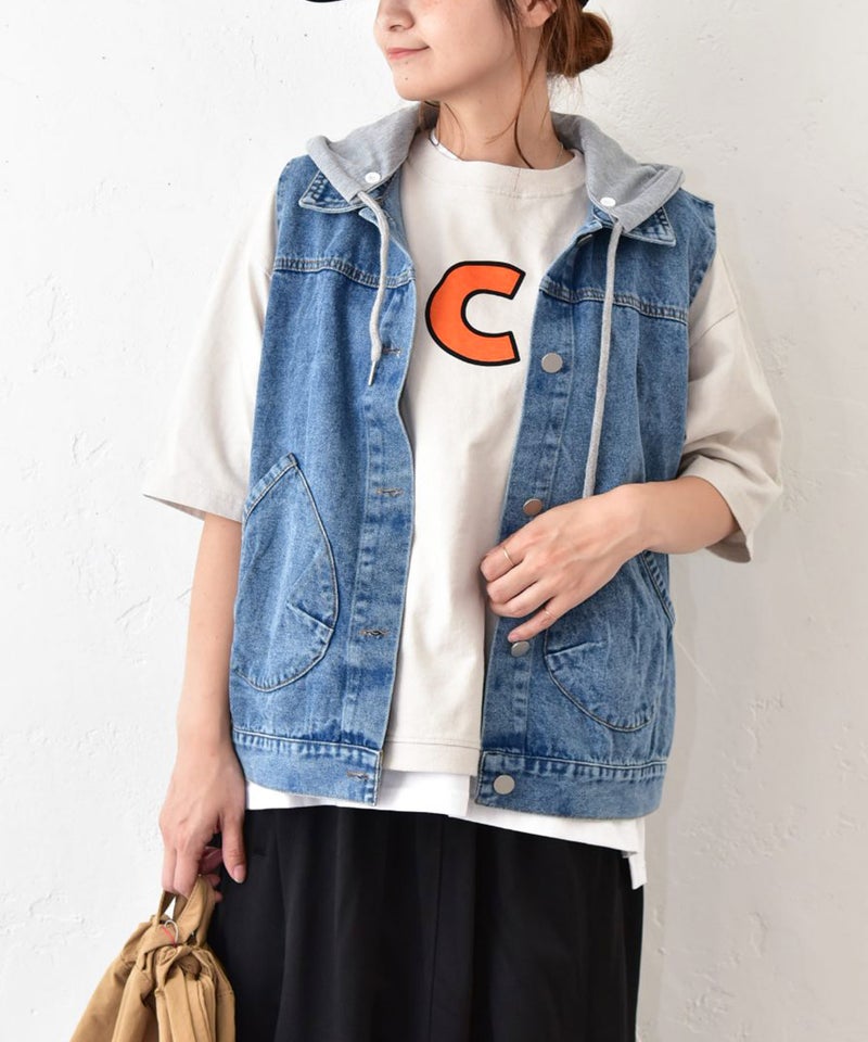 IN THE MARKET｜フード付きベスト [[97040623]][C]