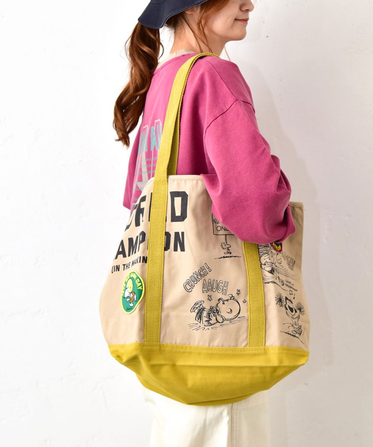  CUBE SUGAR｜キャンバス PEANUTS BIGトートBAG [[16048042]][C]