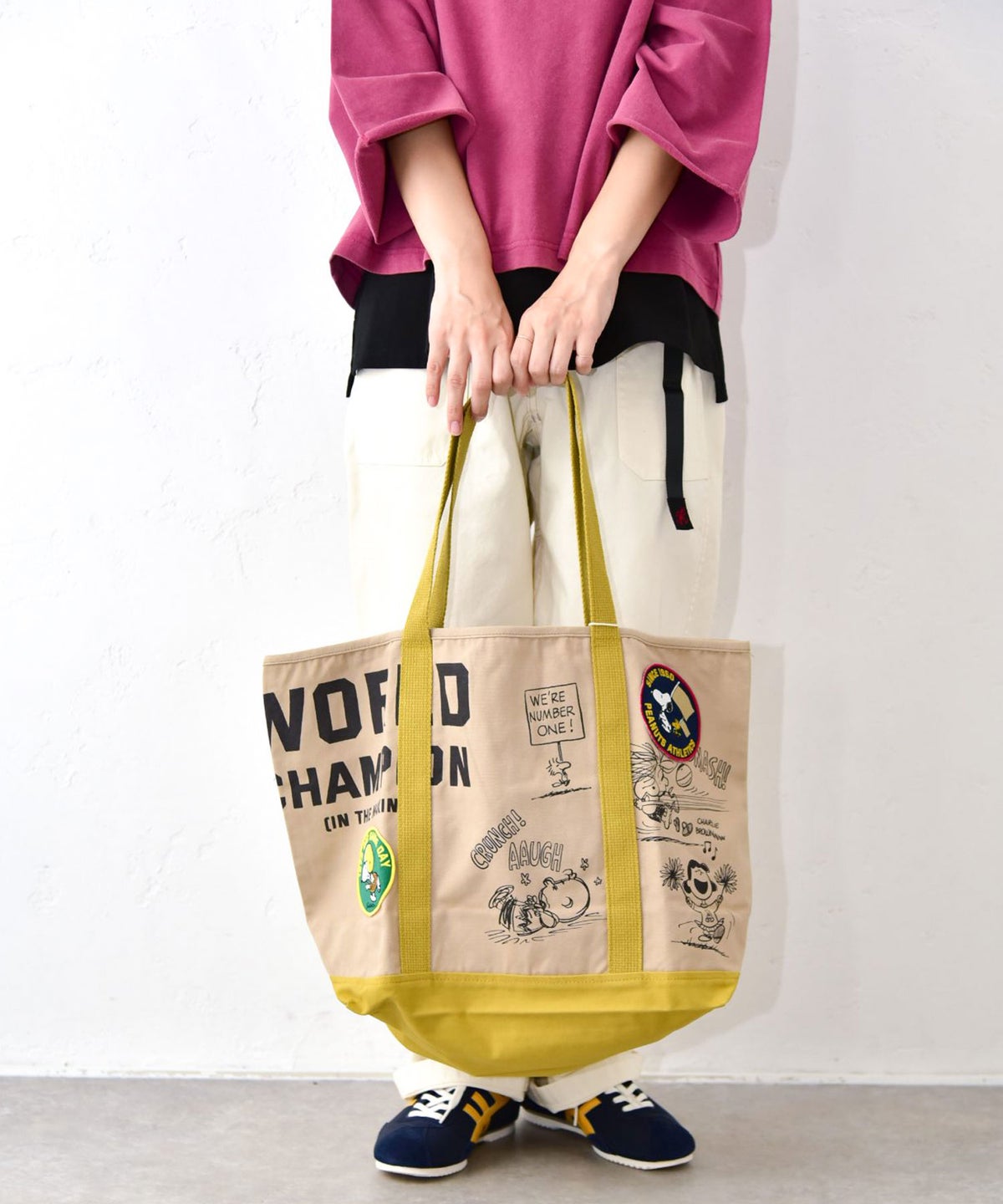  CUBE SUGAR｜キャンバス PEANUTS BIGトートBAG [[16048042]][C]