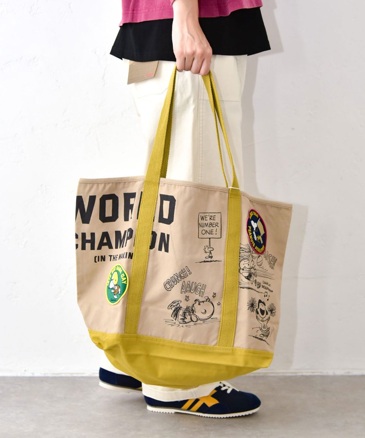  CUBE SUGAR｜キャンバス PEANUTS BIGトートBAG [[16048042]][C]