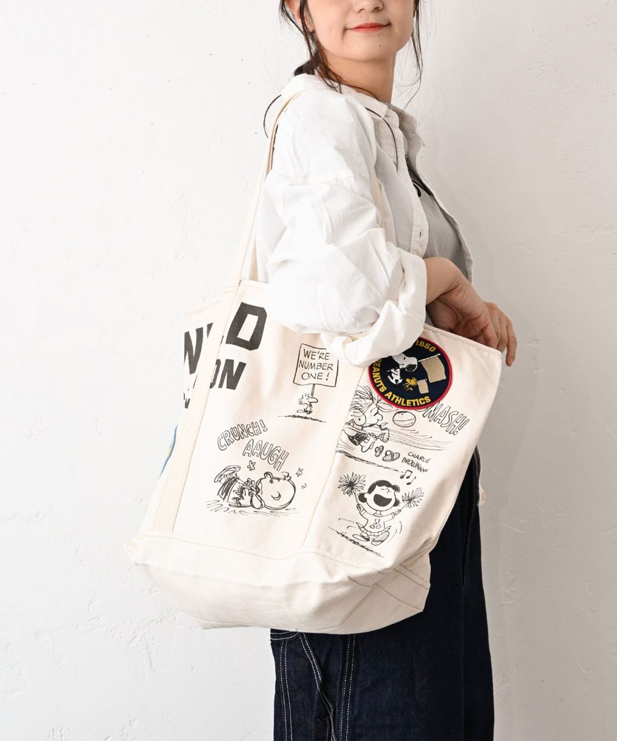  CUBE SUGAR｜キャンバス PEANUTS BIGトートBAG [[16048042]][C]