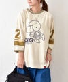 CUBE SUGAR｜PEANUTSライン入7分袖プルオーバー [[16044809]][C]