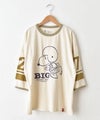 CUBE SUGAR｜PEANUTSライン入7分袖プルオーバー [[16044809]][C]