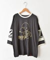 CUBE SUGAR｜PEANUTSライン入7分袖プルオーバー [[16044809]][C]