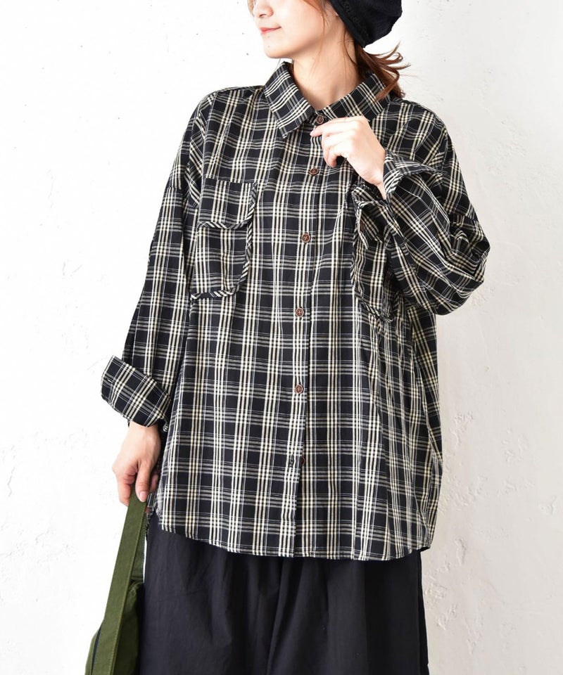  hagumu｜チェックシャツ [[41140623]][C]