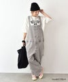 Our.｜ストレッチ入りグレーデニムオーバーオール [[Our-022-2]][C]