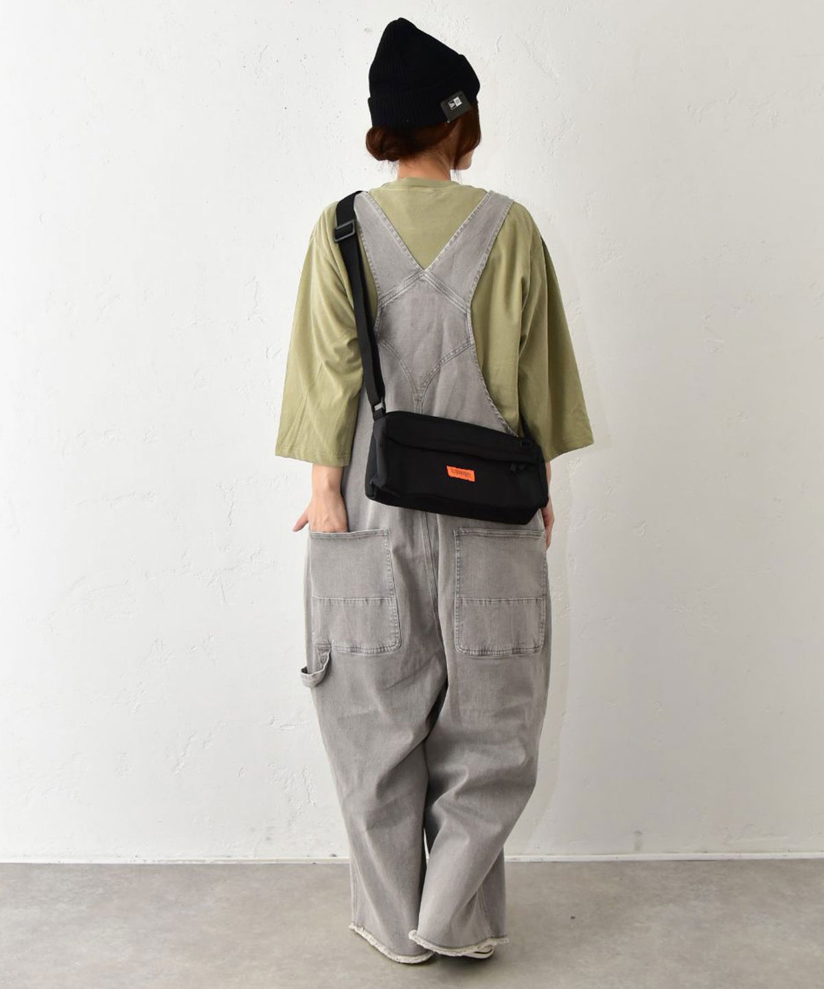 Our.｜ストレッチ入りグレーデニムオーバーオール [[Our-022-2]][C]