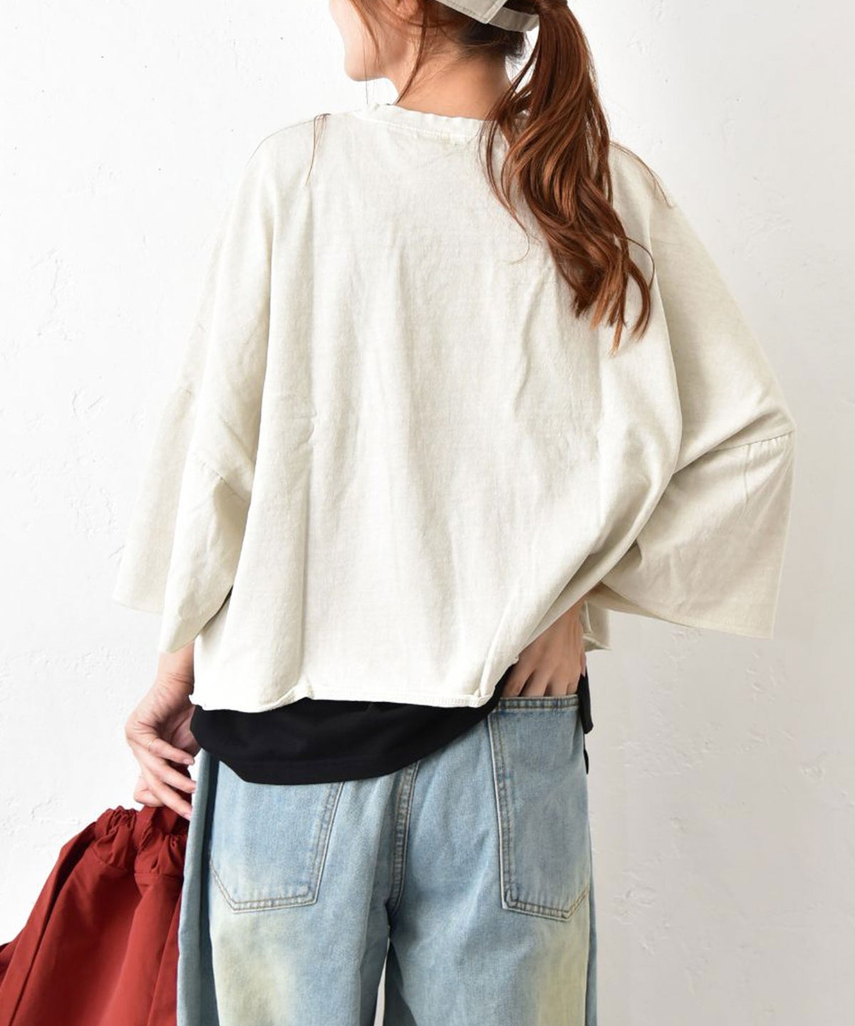  IN THE MARKET｜7分袖ロゴプリントTee [[C-2625]][C]