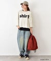  IN THE MARKET｜7分袖ロゴプリントTee [[C-2625]][C]