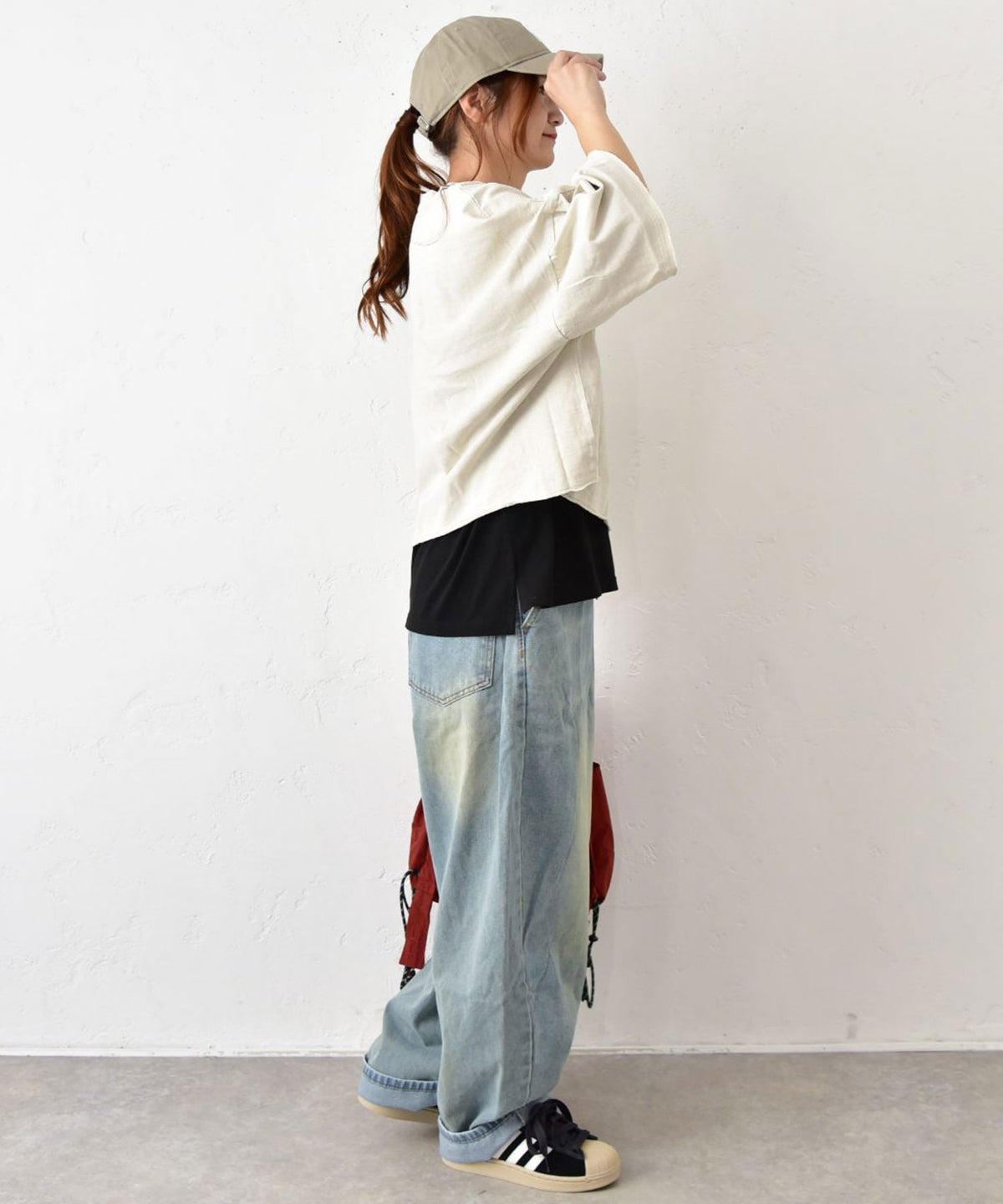  IN THE MARKET｜7分袖ロゴプリントTee [[C-2625]][C]