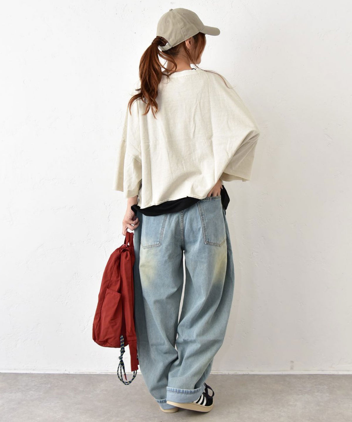  IN THE MARKET｜7分袖ロゴプリントTee [[C-2625]][C]