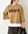  IN THE MARKET｜7分袖ロゴプリントTee [[C-2625]][C]