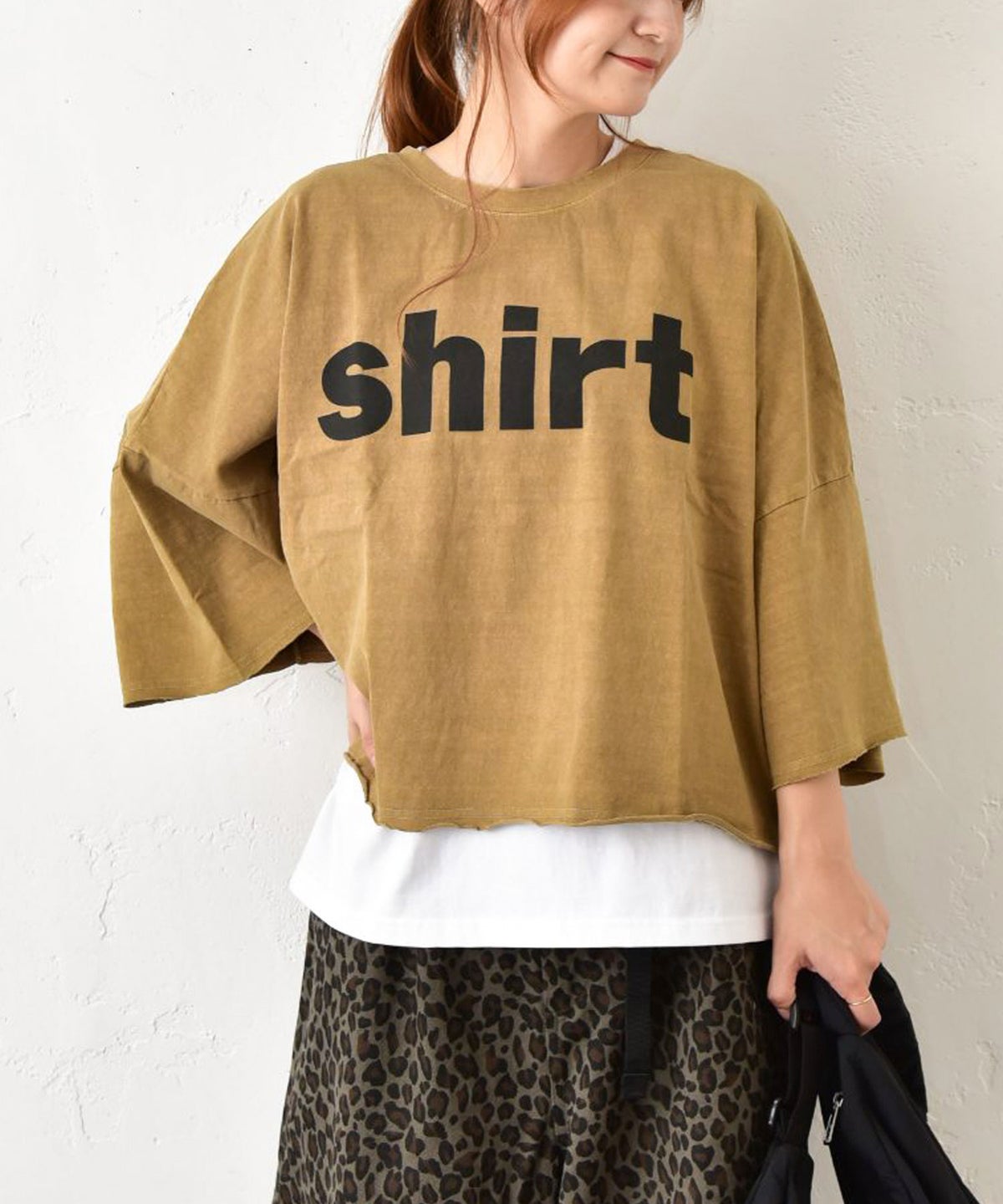  IN THE MARKET｜7分袖ロゴプリントTee [[C-2625]][C]