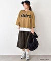  IN THE MARKET｜7分袖ロゴプリントTee [[C-2625]][C]