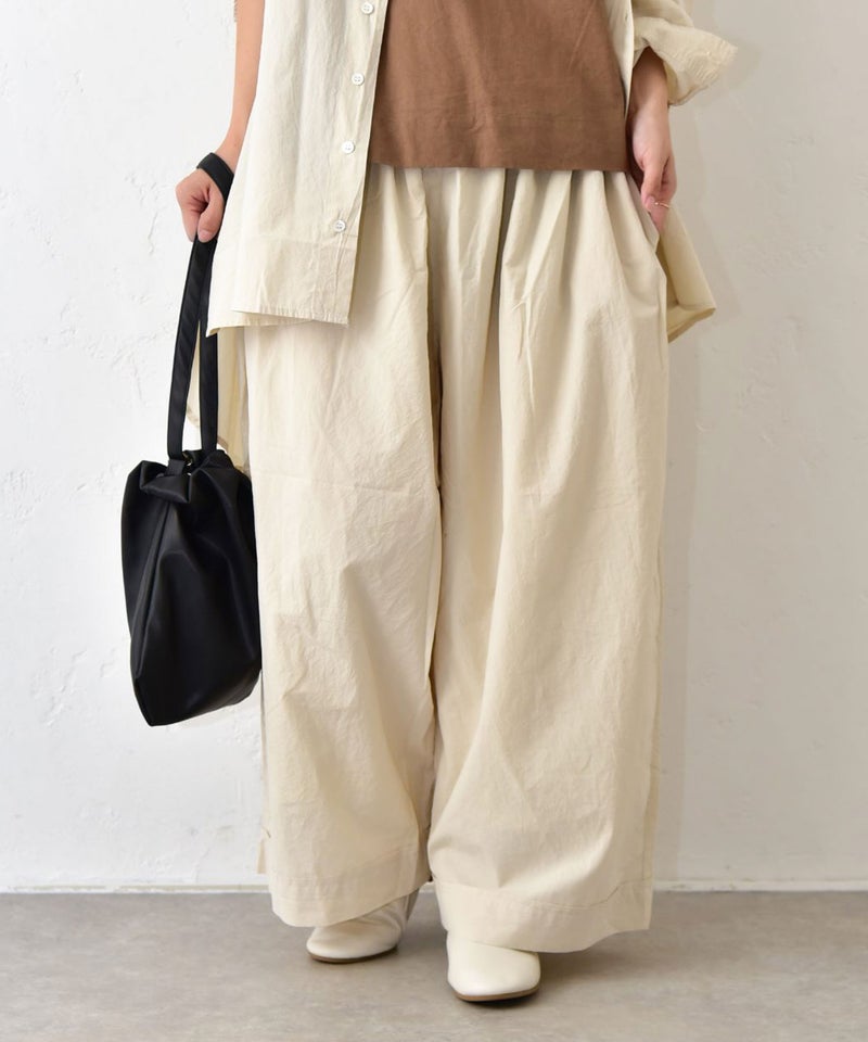 hagumu｜コットンワッシャーパンツ [[C-773]][C]