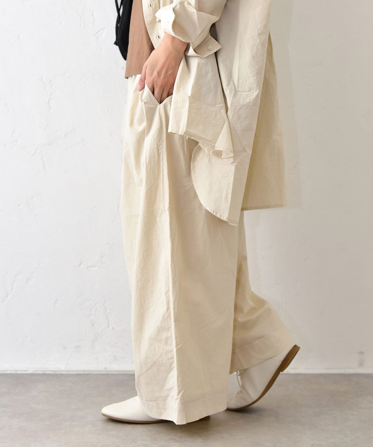 hagumu｜コットンワッシャーパンツ [[C-773]][C]