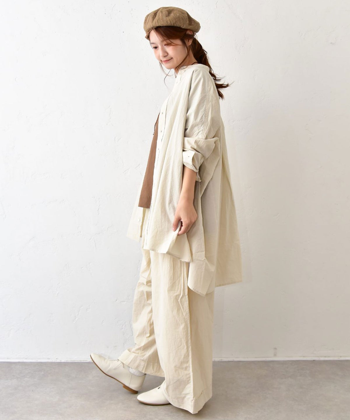 hagumu｜コットンワッシャーパンツ [[C-773]][C]