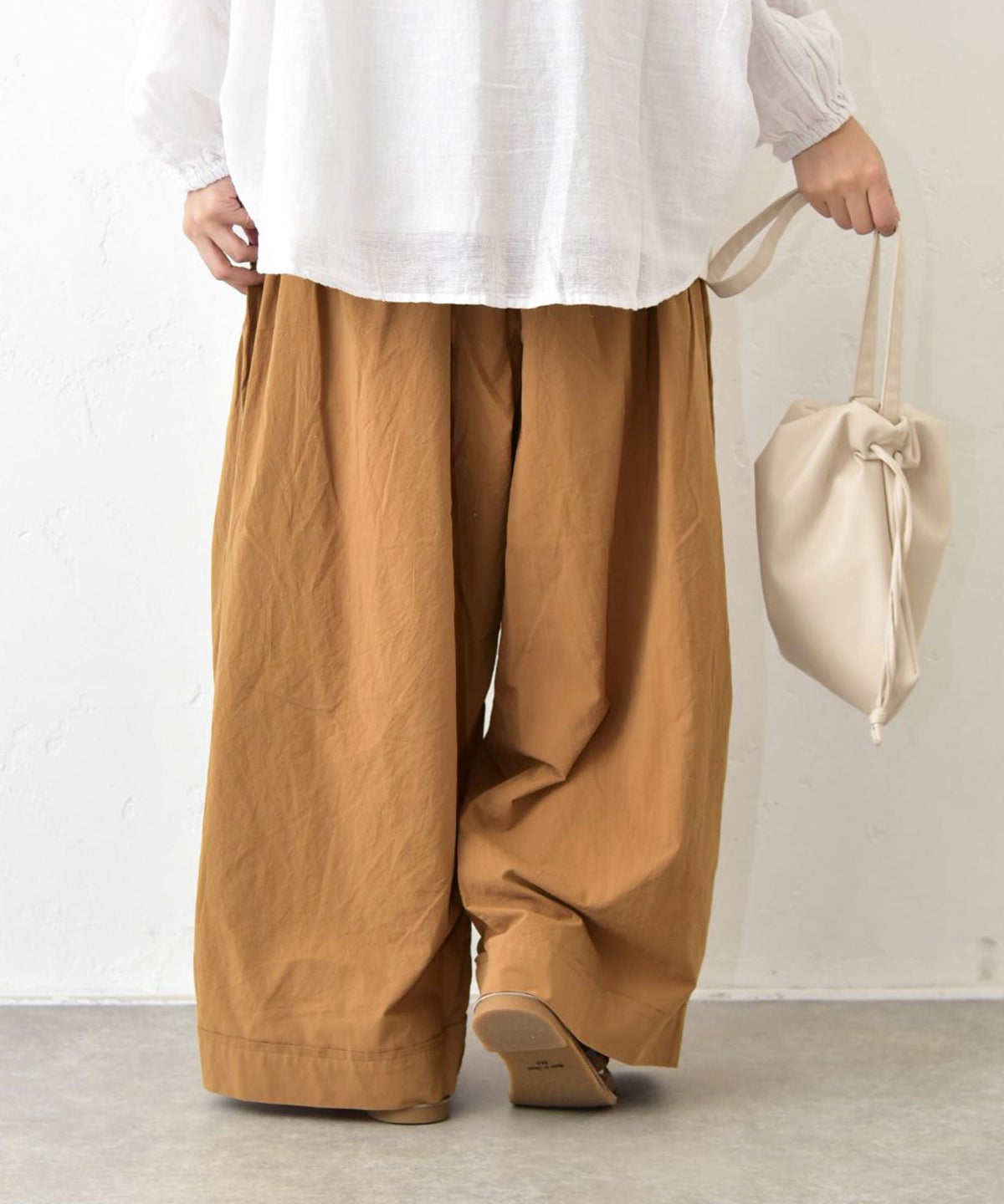 hagumu｜コットンワッシャーパンツ [[C-773]][C]
