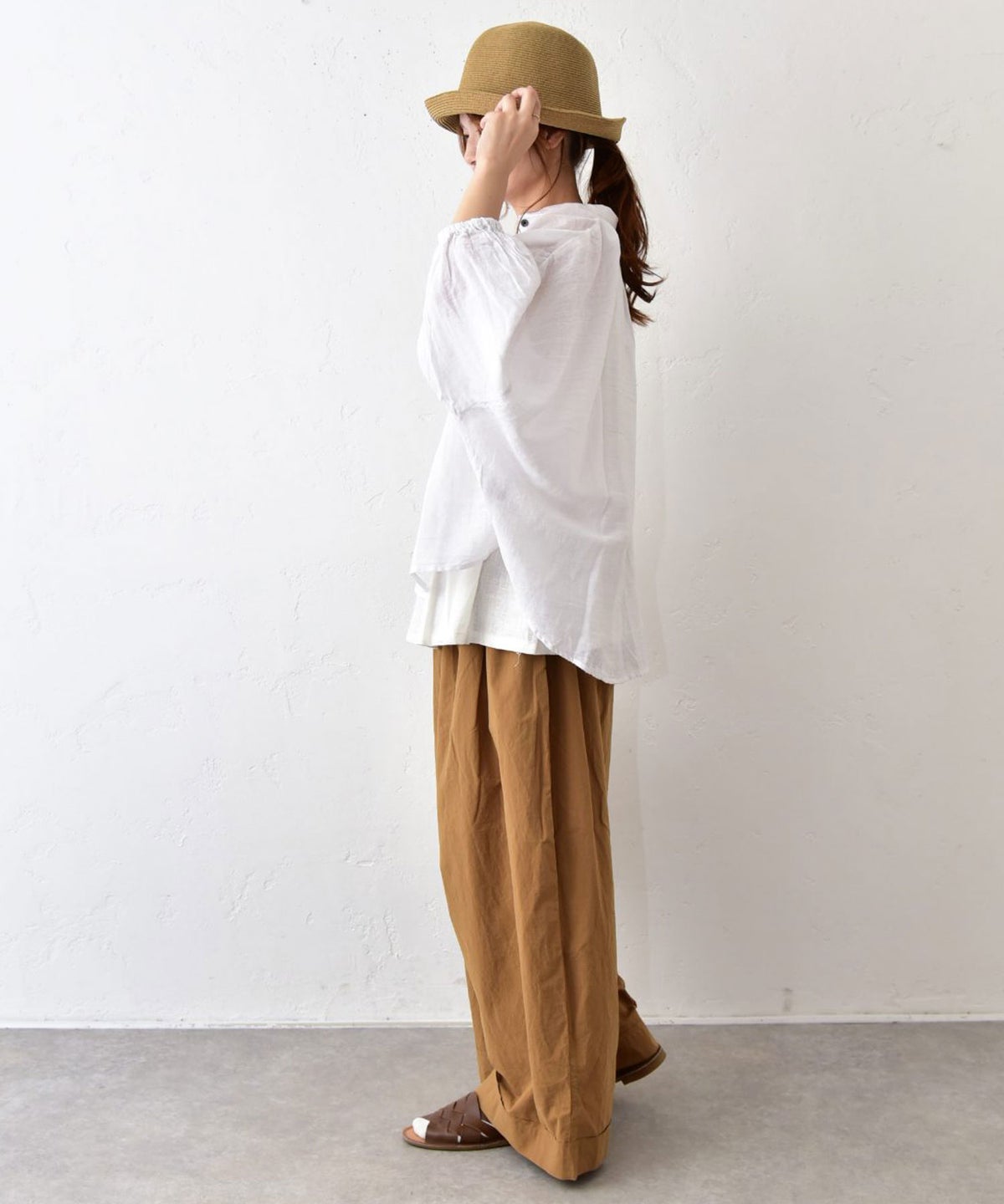 hagumu｜コットンワッシャーパンツ [[C-773]][C]