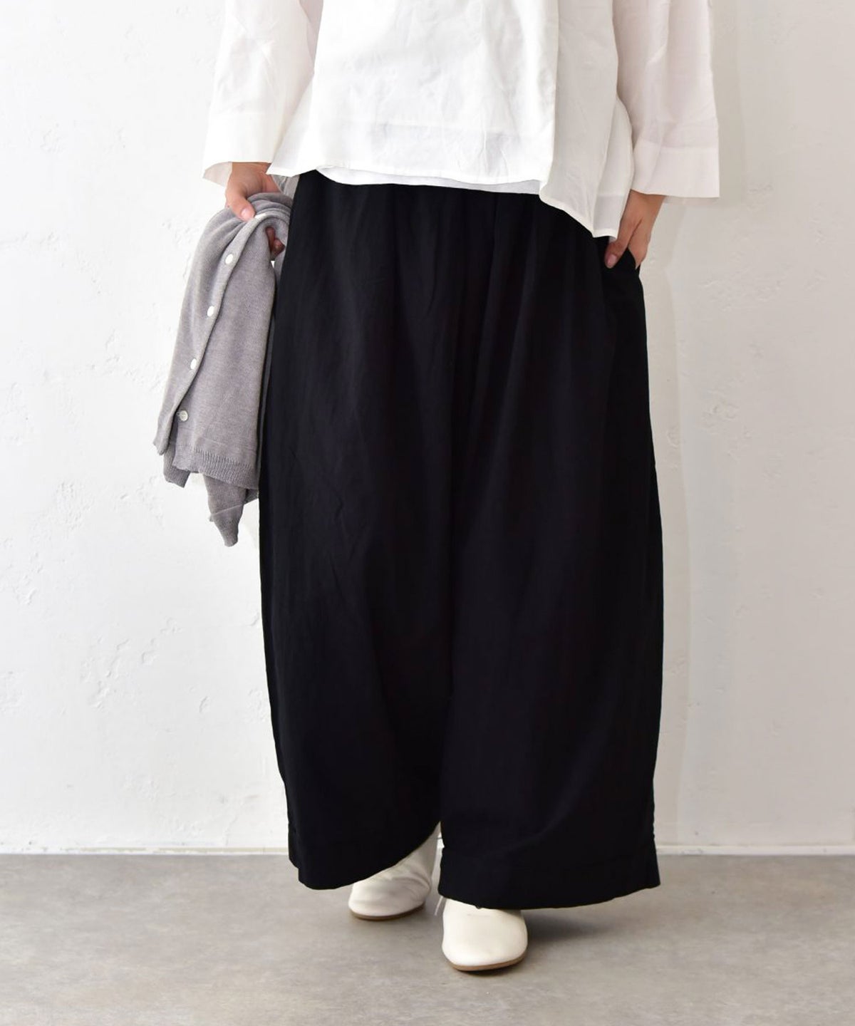 hagumu｜コットンワッシャーパンツ [[C-773]][C]