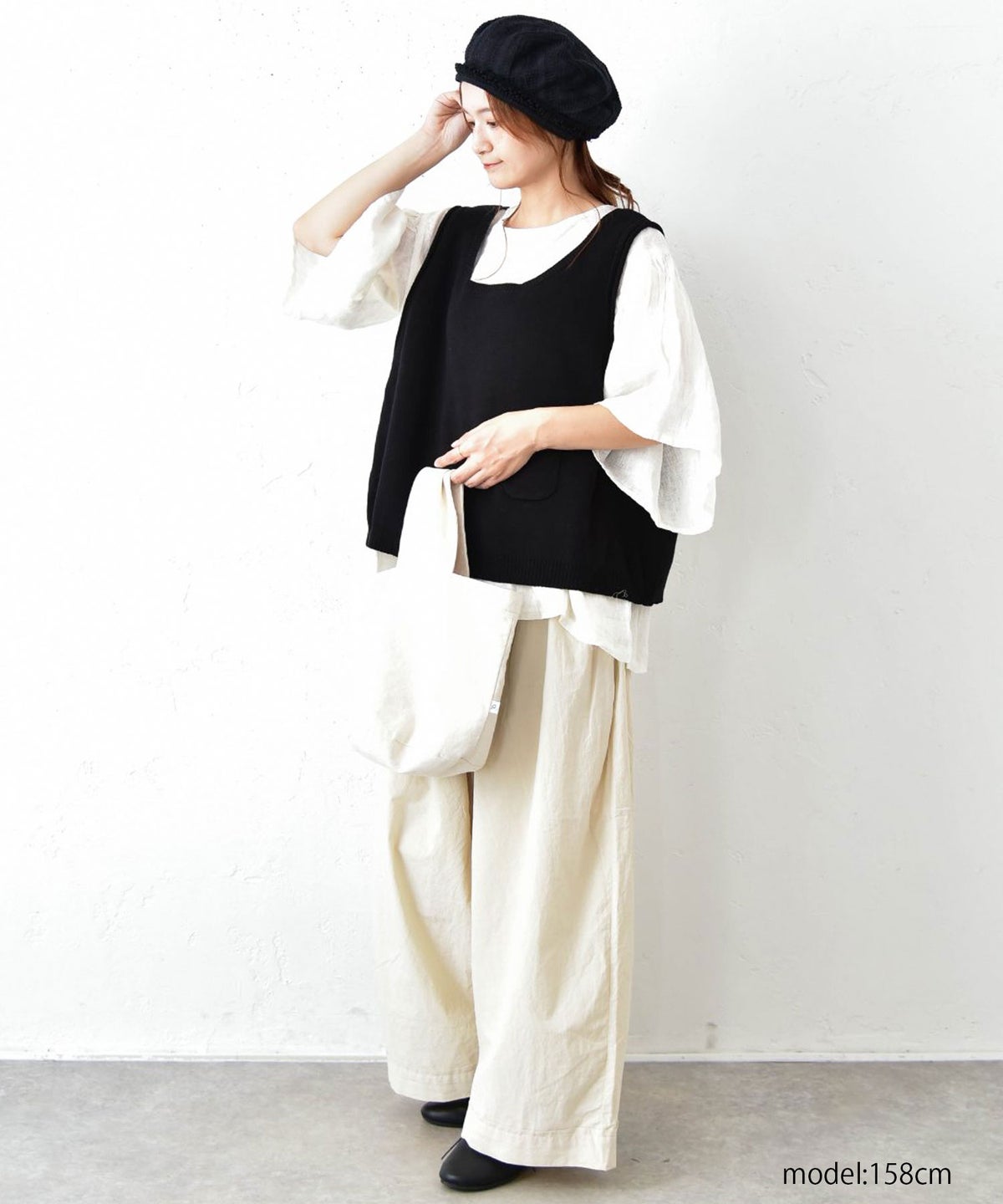 hagumu｜コットンワッシャーパンツ [[C-773]][C]