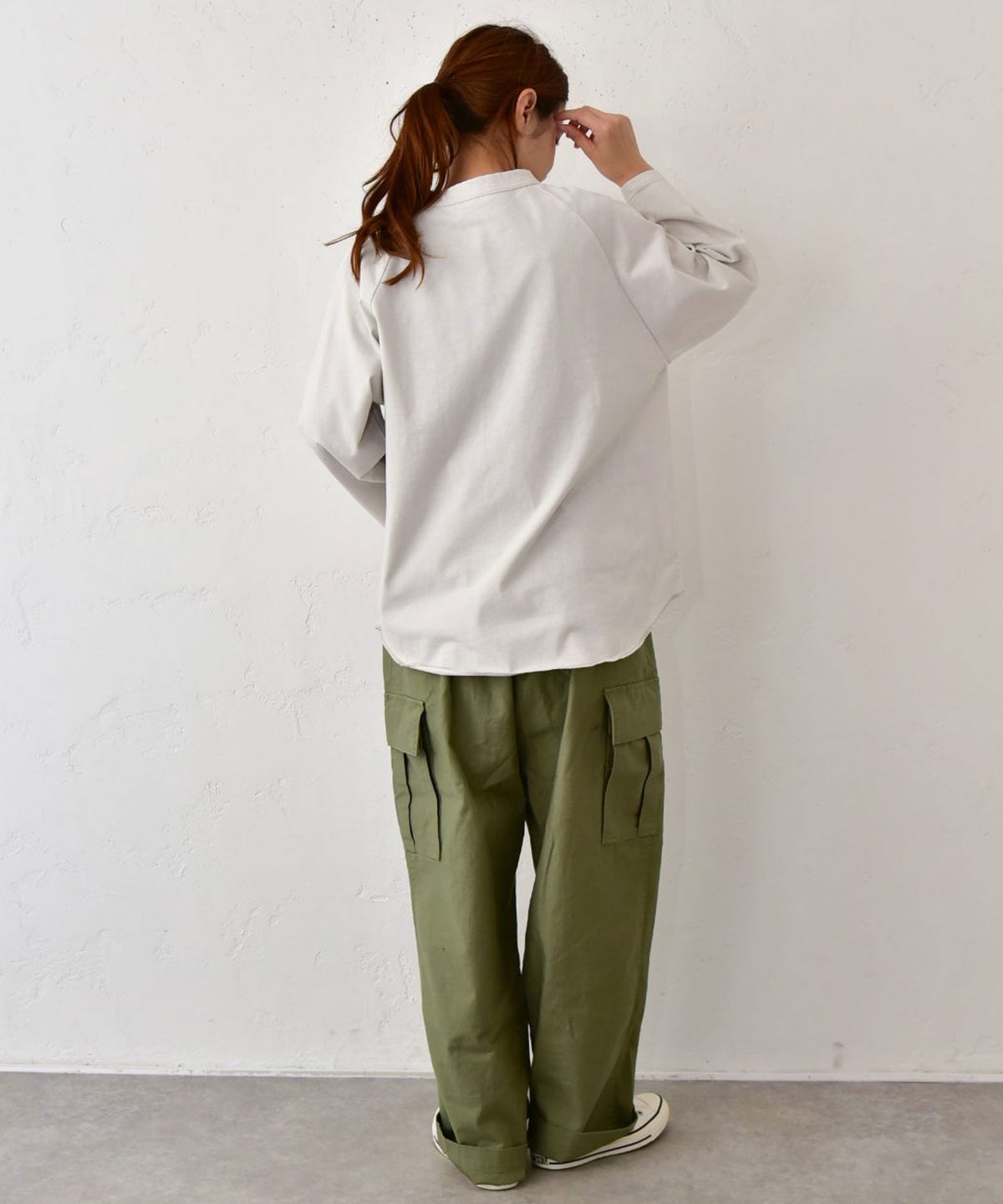 her.｜ロックステッチ入天竺T(9/10 Sleeve)-パック入り [[131228PK-A(9/10 Sleeve)]][C]