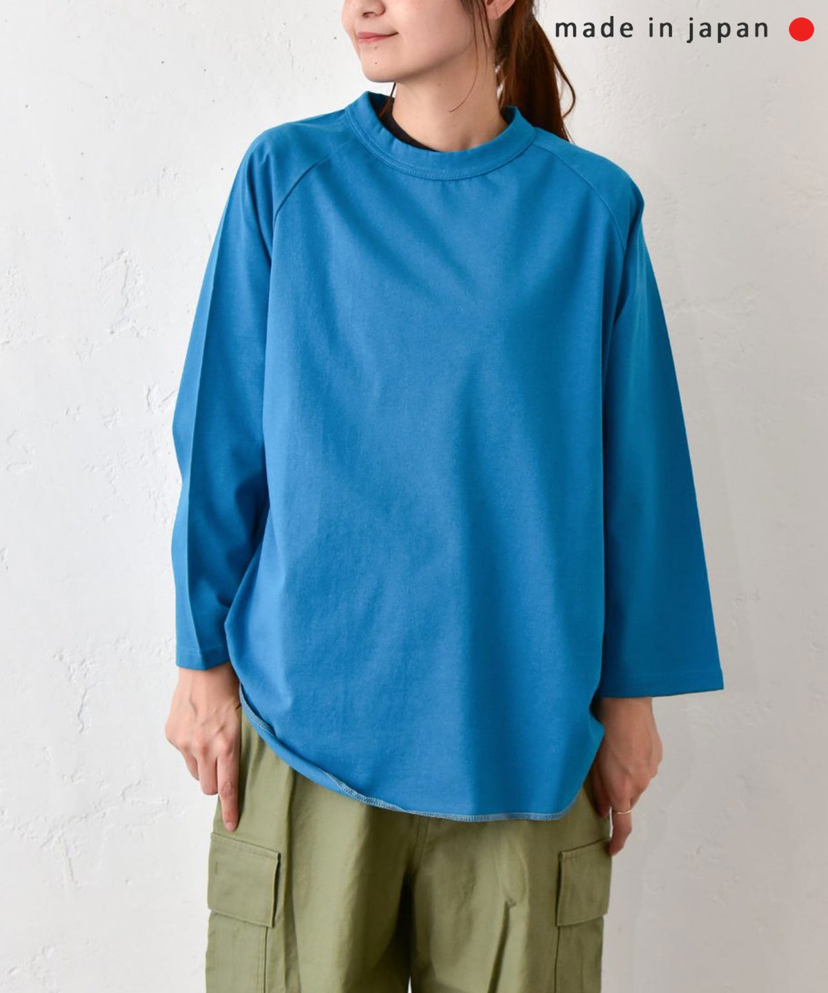 her.｜ロックステッチ入天竺T(9/10 Sleeve)-パック入り [[131228PK-A(9/10 Sleeve)]][C]