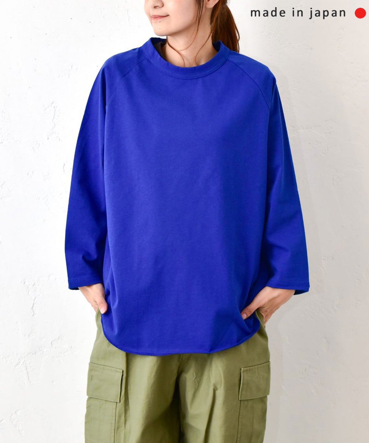 her.｜ロックステッチ入天竺T(9/10 Sleeve)-パック入り [[131228PK-A(9/10 Sleeve)]][C]