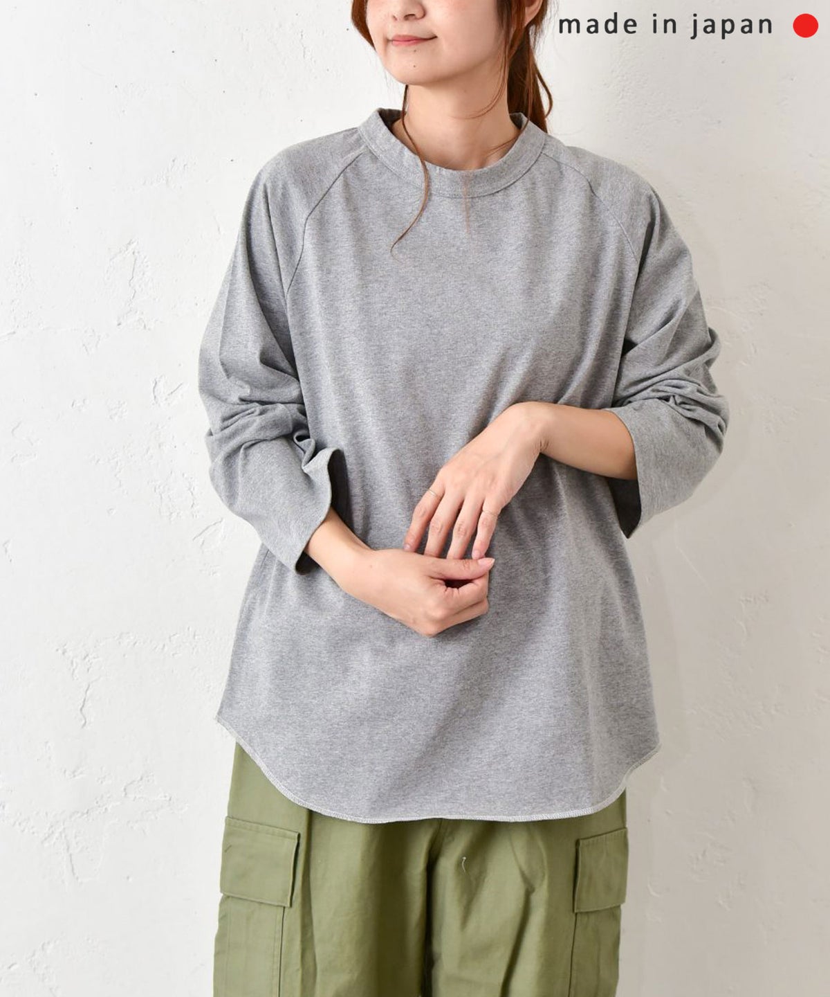 her.｜ロックステッチ入天竺T(9/10 Sleeve)-パック入り [[131228PK-A(9/10 Sleeve)]][C]
