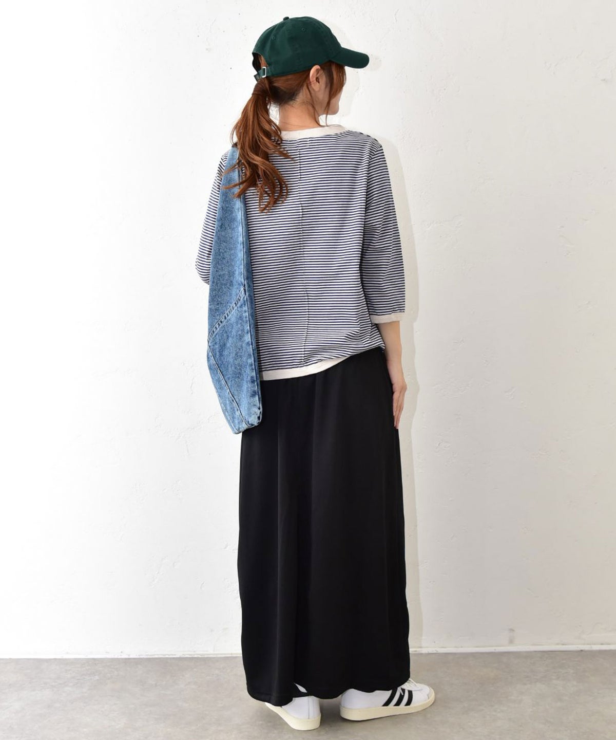 and quarter｜ボーダー7分袖Tシャツ [[MA-057]][C]